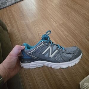 New Balance Gray and Blue Running Shoes